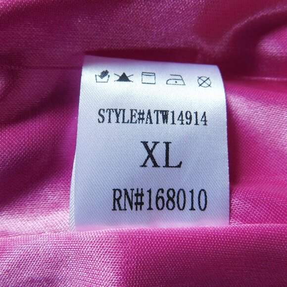 Bubble Leopard Blouse Pink BUFFALO TRADING CO. Short Sleeves Womens X Large - Picture 7 of 8